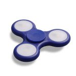 Wholesale LED Light Up Push Button Switch Fidget Spinner Stress Reducer Toy (Blue)